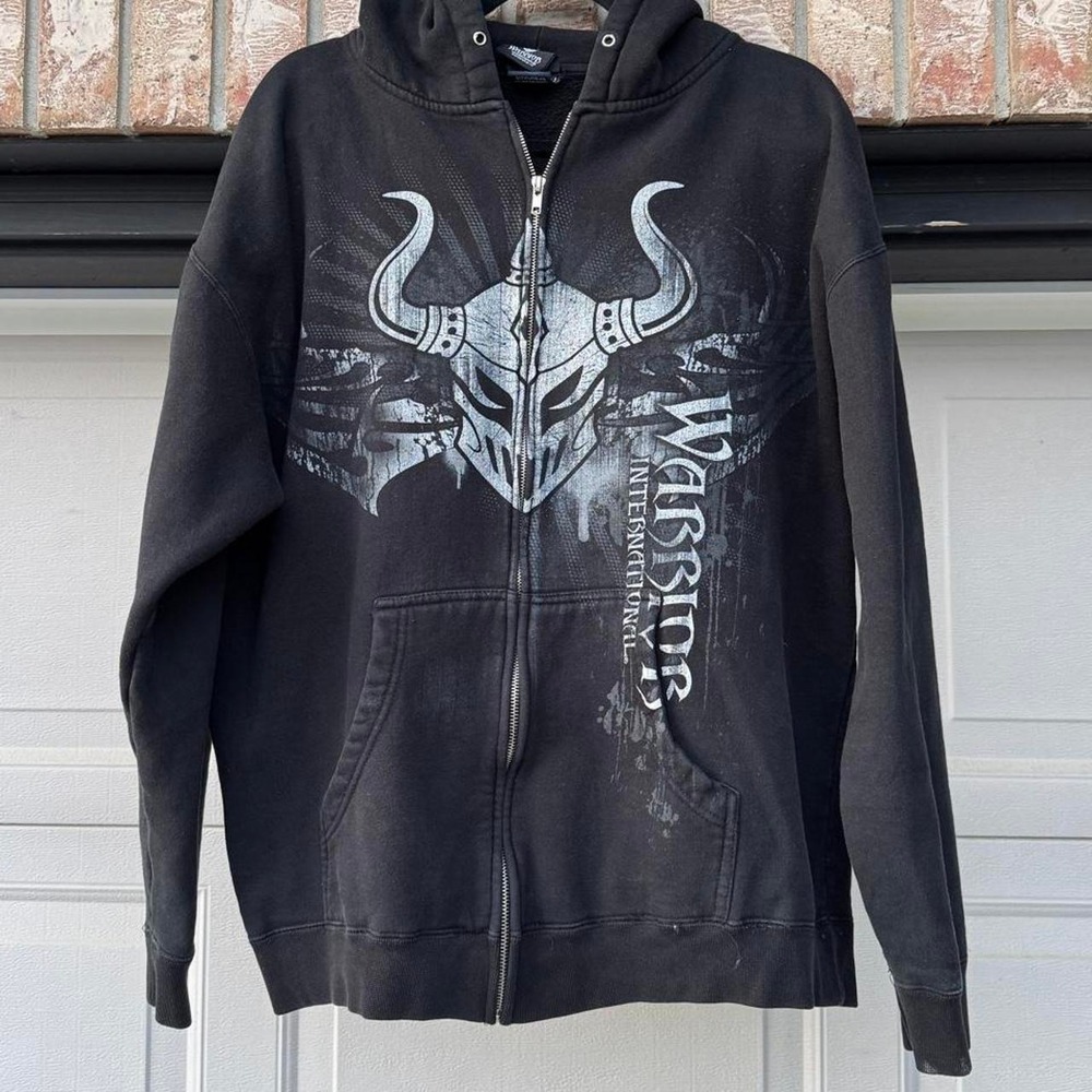 BLACK WARRIOR WEAR Y2K ZIP UP HOODIE